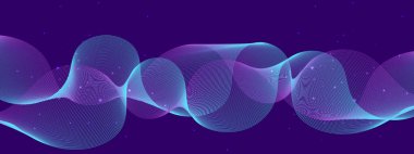 Zengin Bir Arkaplanda Canlı Soyut Dalga Tasarımı, Dinamik ve Fütürist Bir His Oluşturma, Dijital Sanat, Arkaplan ve Yaratıcı Projeler İçin Mükemmel