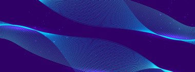 Teknoloji arka planında soyut Akışkan Dalga Tasarımı. Dijital Sanat Sunumları, Yaratıcı Projeler ve Tasarım İlhamları için Mükemmel