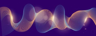 Soyut Renkli Dalga Tasarımı Arkaplanı. Yaratıcı Projeler ve Dijital Temalar İçin Mükemmel