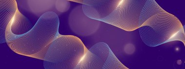 Canlı Arkaplanda Soyut Renkli Dalga