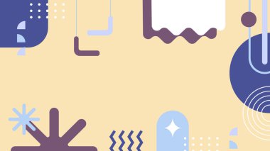 Geometrik arka plan şekilleri ile