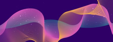 Arkaplanda Parlayan Soyut Dalgalar