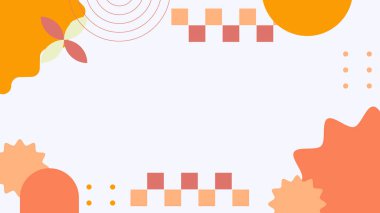 Canlı Renkler ve Şekillerle Geometrik Soyut Desen. Kalın Geometrik Şekiller ve Canlı Renkler içeren canlı bir Soyut Desen