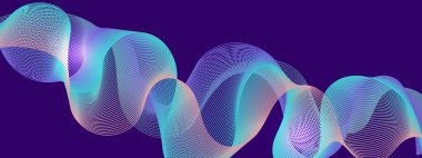 Canlı Arkaplanda Soyut Renkli Dalga