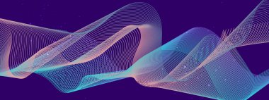 Arkaplanda Parlayan Soyut Dalgalar