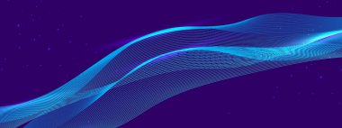 Renkli Soyut Dalga Arkaplan Modern Teknolojisi