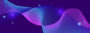 Arkaplanda Parlayan Soyut Dalgalar