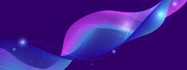 Akan Neon girdapları ve parıltıları olan soyut bir arkaplan. Yaratıcı ve Teknolojik Temalar İçin Mükemmel