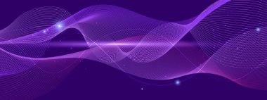 Canlı Arkaplanda Soyut Renkli Dalga