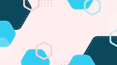 Canlı Renkler ve Şekillerle Geometrik Soyut Desen. Kalın Geometrik Şekiller ve Canlı Renkler içeren canlı bir Soyut Desen