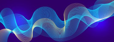 Arkaplanda Parlayan Soyut Dalgalar