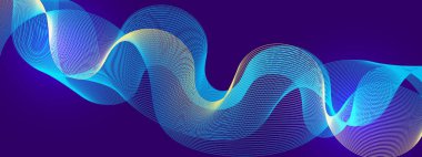 Akan Neon girdapları ve parıltıları olan soyut bir arkaplan. Yaratıcı ve Teknolojik Temalar İçin Mükemmel