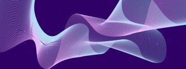 Arkaplanda Parlayan Soyut Dalgalar