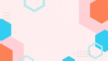 Şekil Desenleriyle Soyut Geometrik Arkaplan