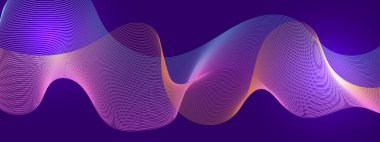 Arkaplanda Canlı Soyut Işık Dalgaları