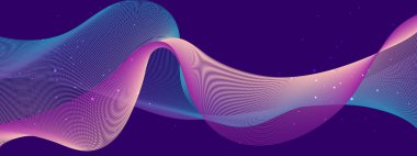 Arkaplanda Canlı Soyut Işık Dalgaları