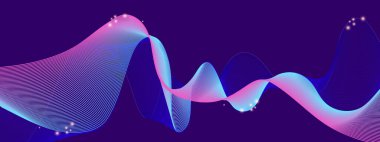 Renkli Soyut Dalga Arkaplan Modern Teknolojisi