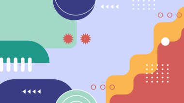 Geometrik arka plan şekilleri ile