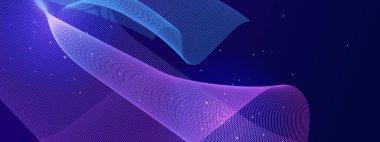 Soyut Renkli Dalga Tasarımı Arkaplanı. Yaratıcı Projeler ve Dijital Temalar İçin Mükemmel