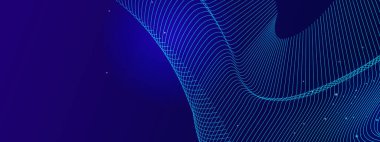 Arkaplanda Canlı Soyut Işık Dalgaları