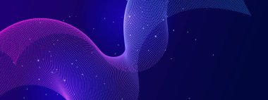 Canlı Arkaplanda Soyut Renkli Dalga