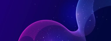 Soyut Renkli Dalga Tasarımı Arkaplanı. Yaratıcı Projeler ve Dijital Temalar İçin Mükemmel