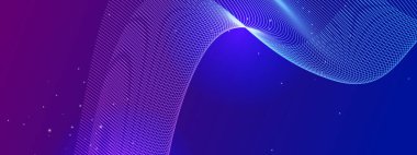 Arkaplanda Canlı Soyut Işık Dalgaları