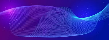 Canlı Arkaplanda Soyut Renkli Dalga