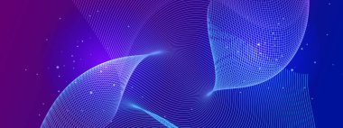 Teknoloji arka planında soyut Akışkan Dalga Tasarımı. Dijital Sanat Sunumları, Yaratıcı Projeler ve Tasarım İlhamları için Mükemmel