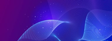 Renkli Soyut Dalga Arkaplan Modern Teknolojisi