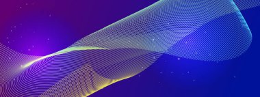 Canlı Arkaplanda Soyut Renkli Dalga