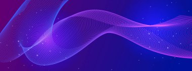 Teknoloji arka planında soyut Akışkan Dalga Tasarımı. Dijital Sanat Sunumları, Yaratıcı Projeler ve Tasarım İlhamları için Mükemmel