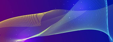 Soyut Renkli Dalga Tasarımı Arkaplanı. Yaratıcı Projeler ve Dijital Temalar İçin Mükemmel