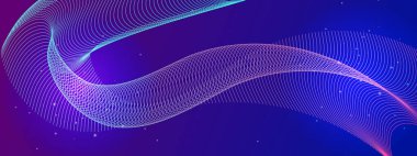 Canlı Arkaplanda Soyut Renkli Dalga