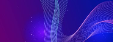 Canlı Akan Işık Dalgaları ile Soyut Arkaplan. Teknoloji, fütüristik temalar ve yaratıcı projeler için ideal.