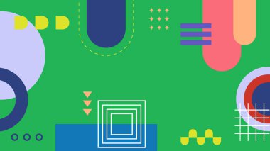 Şekil Desenleriyle Soyut Geometrik Arkaplan