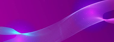 Canlı Akan Işık Dalgaları ile Soyut Arkaplan. Teknoloji, fütüristik temalar ve yaratıcı projeler için ideal.