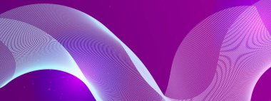 Teknoloji arka planında soyut Akışkan Dalga Tasarımı. Dijital Sanat Sunumları, Yaratıcı Projeler ve Tasarım İlhamları için Mükemmel