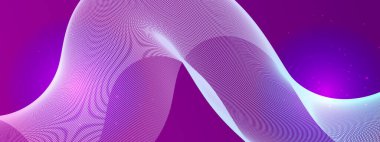 Soyut Renkli Dalga Tasarımı Arkaplanı. Yaratıcı Projeler ve Dijital Temalar İçin Mükemmel