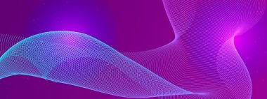 Canlı Arkaplanda Soyut Renkli Dalga