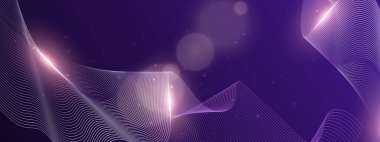 Aydınlık Efektli Karanlık Arkaplanda Soyut Gradyan Dalgası