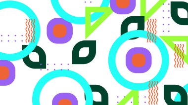 Geometrik arka plan şekilleri ile