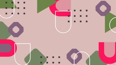 Modern Şekilli Soyut Geometrik Arkaplan. Tasarım Projeleri ve Yaratıcı Sunumlar için İdeal