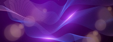 Karanlık Yıldızlı Arkaplanda Renkli Soyut Dalgalar. Arkaplan, Sunumlar ve Dijital Sanat Kavramları İçin Mükemmel