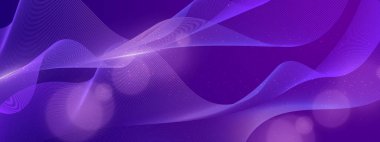 Aydınlık Efektli Karanlık Arkaplanda Soyut Gradyan Dalgası