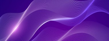 Aydınlık Efektli Karanlık Arkaplanda Soyut Gradyan Dalgası