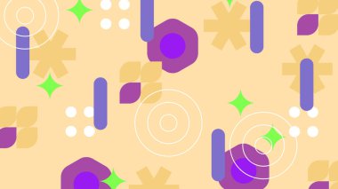 Geometrik arka plan şekilleri ile