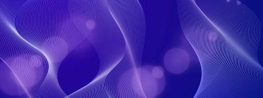 Derin Modern Teknoloji Arkaplanında Soyut Işık Dalgaları