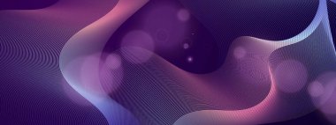 Arkaplanda Parlayan Soyut Dalgalar