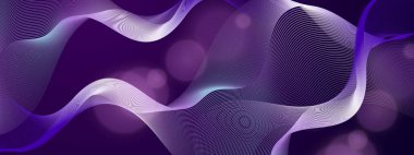 Renkli Soyut Dalga Arkaplan Modern Teknolojisi